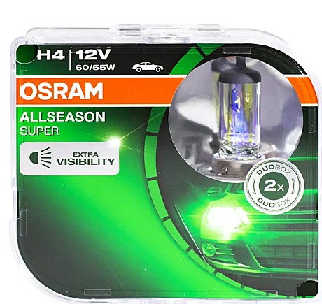 OSR H4 12v 60/55W +30% ALL SEASON Duo Box
